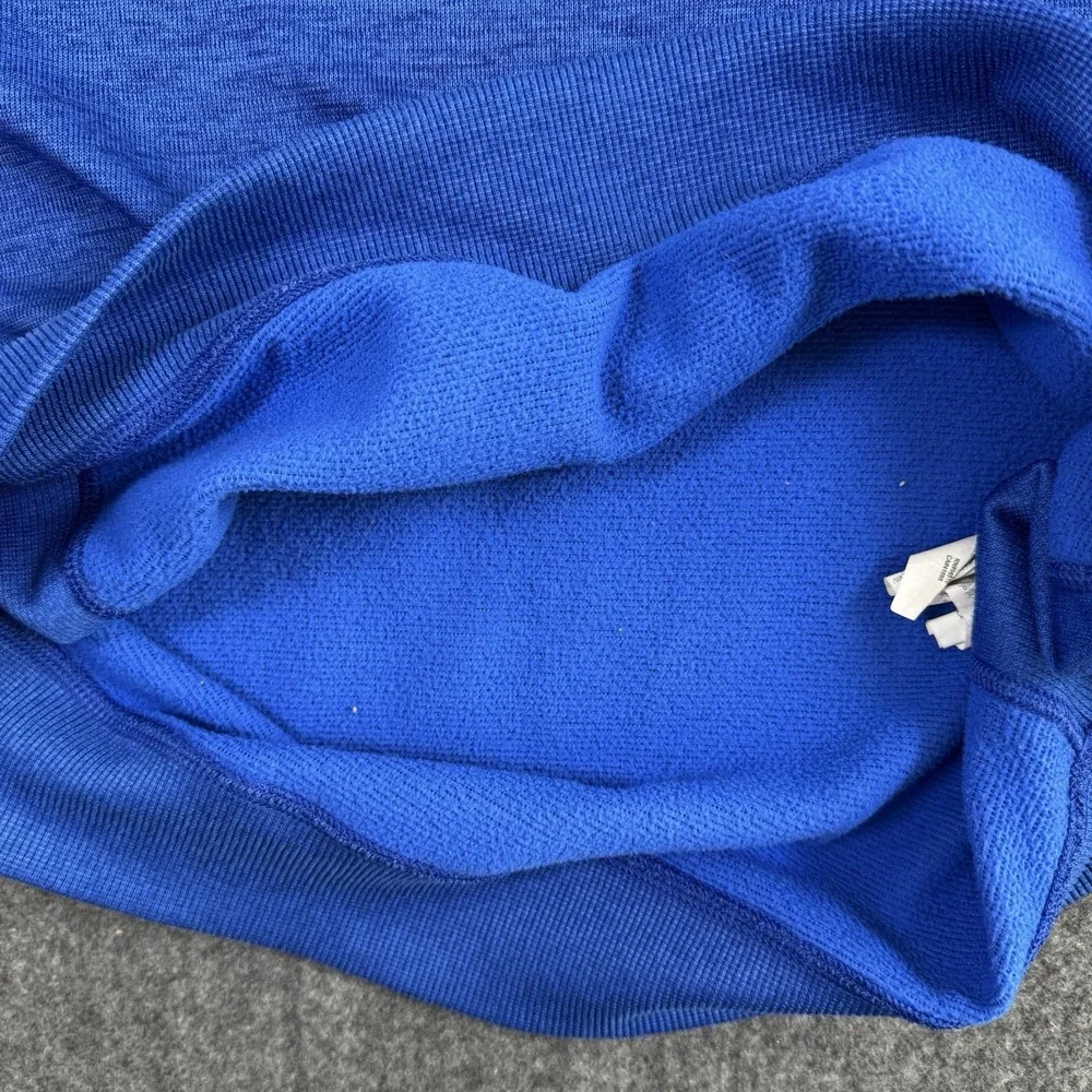 Under Armour ColdGear Men's XL 1/4 Zip Pullover Blue Loose Fit Long Sleeve